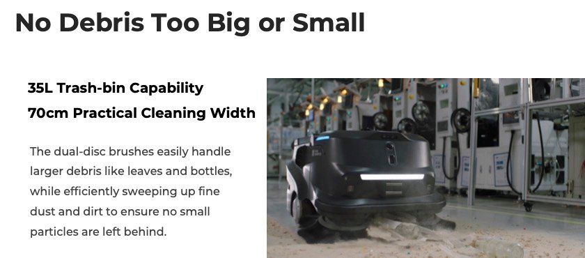 PUDU MT1 no debris too big or small