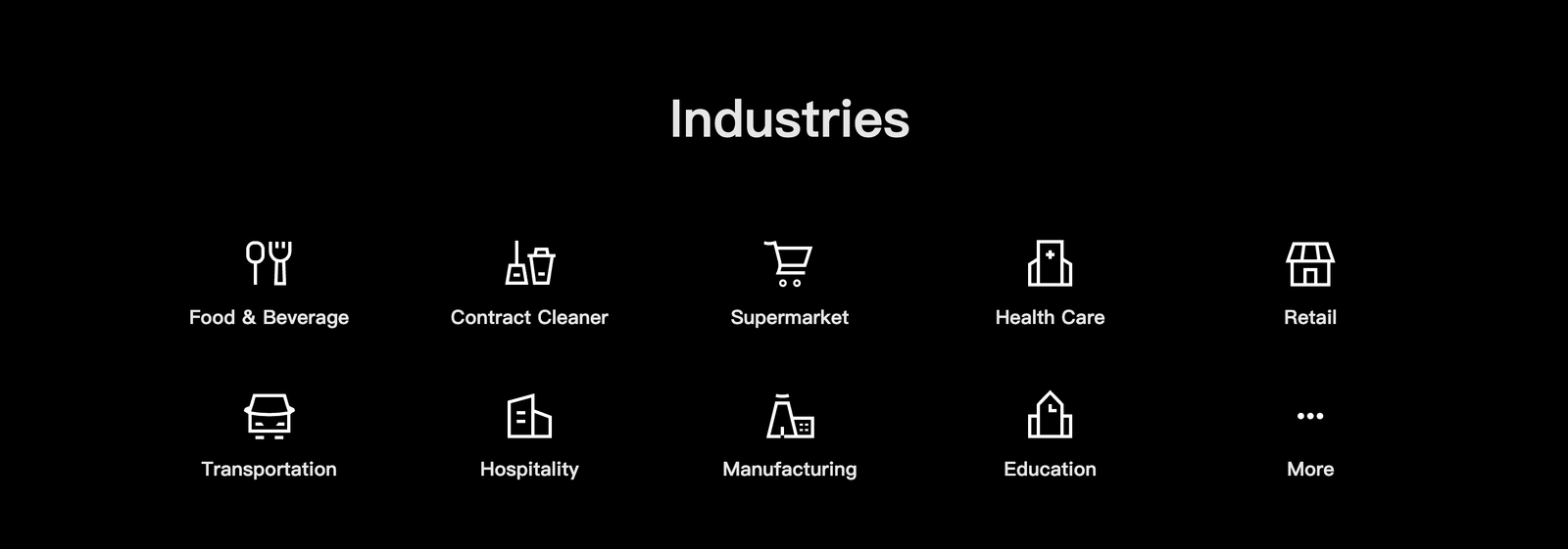 SH1 industries applications